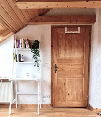 Die Bibliothek in der Ferienwohnung