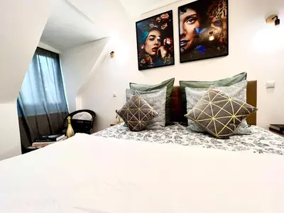 Ein Bett oder Betten in einem Zimmer der Unterkunft Living Solution 24 Karlsruhe