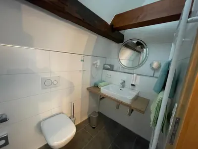 Ein Badezimmer in der Unterkunft Gästehaus Klingler