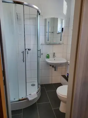Ein Badezimmer in der Unterkunft Appart Hotel Roßdorf