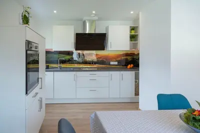 Küche/Küchenzeile in der Unterkunft Ferienwohnung Zum Bienenstock