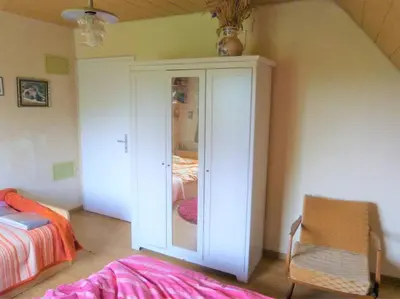 Ein Bett oder Betten in einem Zimmer der Unterkunft Bauernhof Obersulm-Eschenau Schwäb.Toskana
