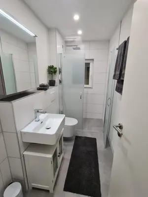 Ein Badezimmer in der Unterkunft Lilli`s Ferienwohnung