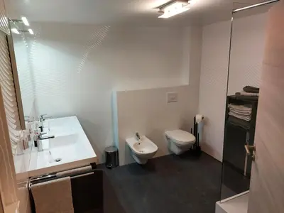 Ein Badezimmer in der Unterkunft Ferienwohnung Popp