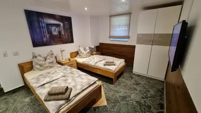 Ein Bett oder Betten in einem Zimmer der Unterkunft Handwerkerwohnung-Monteurunterkunft