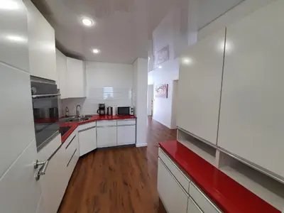 Küche/Küchenzeile in der Unterkunft Monteurwohnung - Handwerkerwohnung