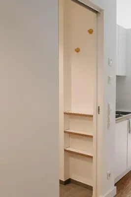 Küche/Küchenzeile in der Unterkunft Maximilian Studios