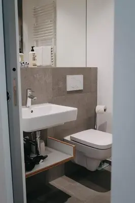 Ein Badezimmer in der Unterkunft Maximilian Studios