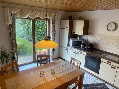 Küche/Küchenzeile in der Unterkunft Ferienwohnung Meyer