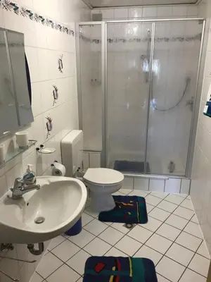Ein Badezimmer in der Unterkunft Ferienwohnung Meyer