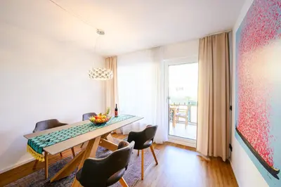 Ein Sitzbereich in der Unterkunft Komfort Deluxe