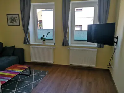 TV/Unterhaltungsangebot in der Unterkunft gemütliches Sandsteinhaus