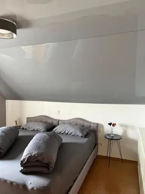 Ein Bett oder Betten in einem Zimmer der Unterkunft LifeStyle Apartment Sinsheim