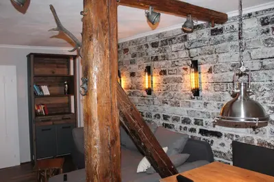 Küche/Küchenzeile in der Unterkunft Appartement Altstadt, Gasthaus Hirsch
