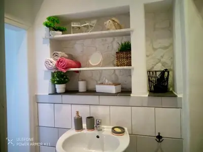 Ein Badezimmer in der Unterkunft Gemütliche 1 Zimmer Ferienwohnung