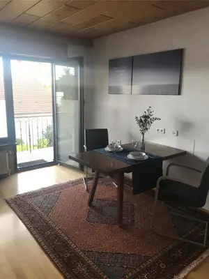 Ein Sitzbereich in der Unterkunft Für Pendler und Monteure oder Ferienwohnung zum Erholen
