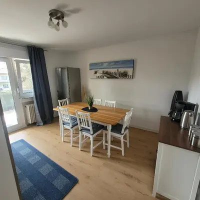 Küche/Küchenzeile in der Unterkunft Große,Schöne FeWo nähe Schwetzingen-Hockenheim 3 Zimmer mit Balkon