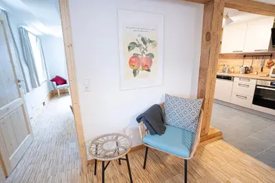 Küche/Küchenzeile in der Unterkunft Gästehaus Großhöchberg