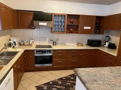 Küche/Küchenzeile in der Unterkunft Ferienappartements Dolgesheim