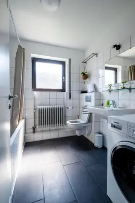 Küche/Küchenzeile in der Unterkunft Design Studio Karlsruhe Durlach - Stylisches Apartment 70qm Altstadt