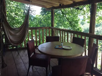 Ein Balkon oder eine Terrasse in der Unterkunft Haus Dreil