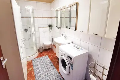 Ein Badezimmer in der Unterkunft FR13 - Modernes 1-Zimmer-Apartment mit Balkon in Rodgau