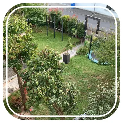Ein Garten an der Unterkunft Ferien im Kayserreich