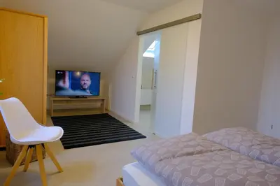 TV/Unterhaltungsangebot in der Unterkunft Ferienweingut Wissing Wohnung Frieda