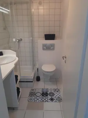 Ein Badezimmer in der Unterkunft Ferienwohnung im schönen Zellertal