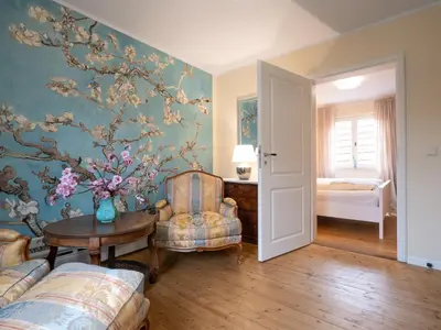 Ein Bett oder Betten in einem Zimmer der Unterkunft REFUGIUM Theresienstraße 19 - Chambre van Gogh