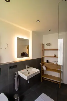 Ein Bett oder Betten in einem Zimmer der Unterkunft Am Wiesental
