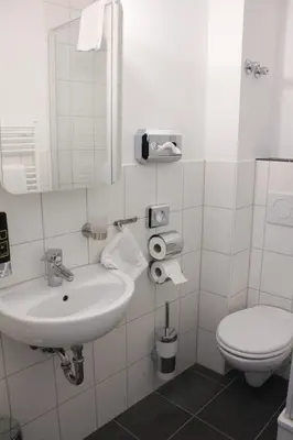 Ein Badezimmer in der Unterkunft Pension Mavi