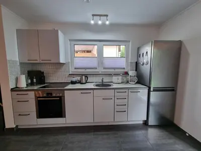 Küche/Küchenzeile in der Unterkunft Ferienwohnung Los Liebos