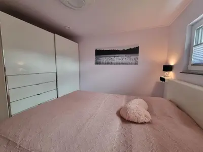 Ein Bett oder Betten in einem Zimmer der Unterkunft Ferienwohnung Los Liebos