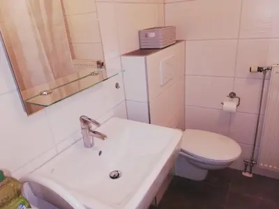 Ein Badezimmer in der Unterkunft Gästehaus Becker