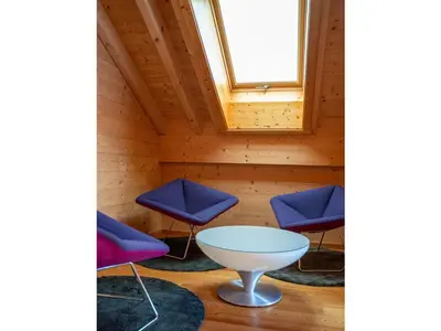 Ein Sitzbereich in der Unterkunft Ferienhaus Friedrichsblick