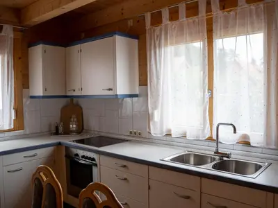 Küche/Küchenzeile in der Unterkunft Ferienhaus Friedrichsblick