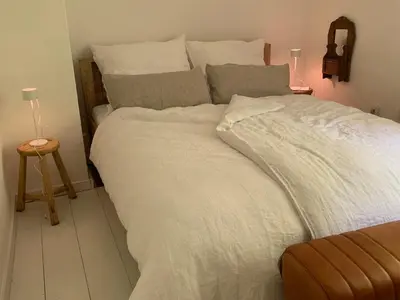 Ein Bett oder Betten in einem Zimmer der Unterkunft Nibelungen Odenwaldhaus