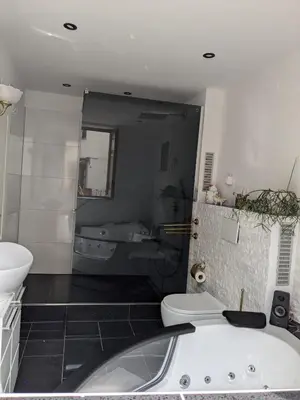 Ein Badezimmer in der Unterkunft Altes Häusle am Waschbach