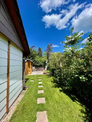 Ein Garten an der Unterkunft Ferienhaus Fuchseck