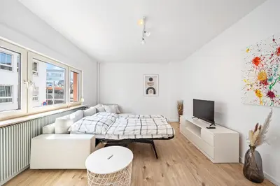 Ein Bett oder Betten in einem Zimmer der Unterkunft Casa Bergstraße 1