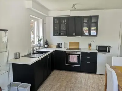 Küche/Küchenzeile in der Unterkunft Ferienwohnung Sonnenberg an der Weinstraße