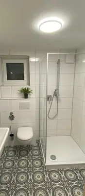 Ein Badezimmer in der Unterkunft Ferienwohnung Bergstraße
