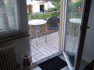 Ein Balkon oder eine Terrasse in der Unterkunft Gästehaus Schneider