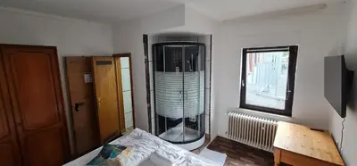Ein Bett oder Betten in einem Zimmer der Unterkunft Hotel Bischoff Winnweiler