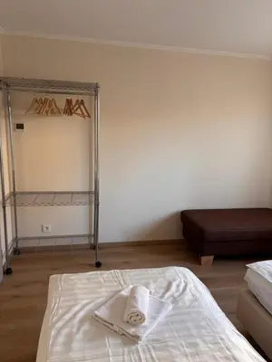 Ein Bett oder Betten in einem Zimmer der Unterkunft Ferienwohnung in Würm