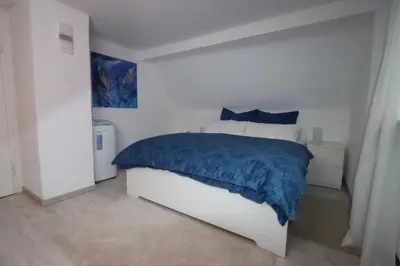 Ein Bett oder Betten in einem Zimmer der Unterkunft Fewo Odenwald - Marie