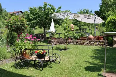 Ein Garten an der Unterkunft Fewo Odenwald - Marie