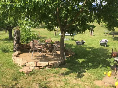 Ein Garten an der Unterkunft Fewo Odenwald - Marie