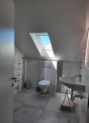 Ein Badezimmer in der Unterkunft Geishöhe Landgasthof Rose Dammbach